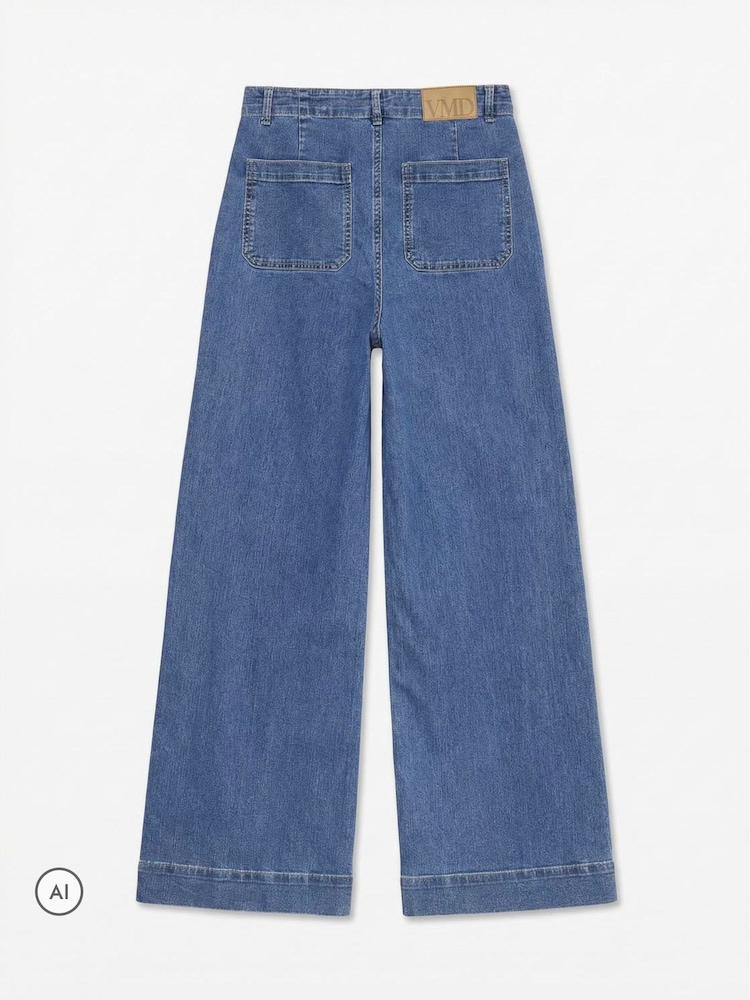 VERO MODA Pocket Detail High Waisted Wide Leg Jeans - Bilde 6 av 6