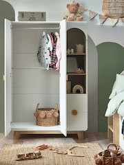 White Arches Junior Kids Triple Wardrobe - Image 2 of 12