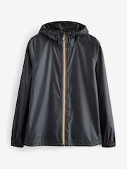 Charcoal Grey Lightweight Waterproof Packable Hooded Jacket - Image 10 of 13