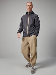 Charcoal Grey Lightweight Waterproof Packable Hooded Jacket - Image 3 of 13