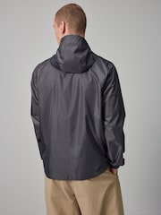Charcoal Grey Lightweight Waterproof Packable Hooded Jacket - Image 6 of 13