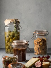 Kilner Set of 3 Facetted Clip Top 0.95L Jars - Image 3 of 4