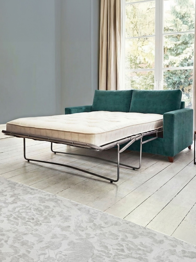 Willow & Hall Ocean Teal Blue Somerton Sofa Bed - Image 5 of 5