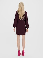 VERO MODA Red Puff Sleeve Jumper Dress - Image 4 of 4