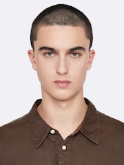 AllSaints Brown Bond Long Sleeve Shirt - Image 2 of 8