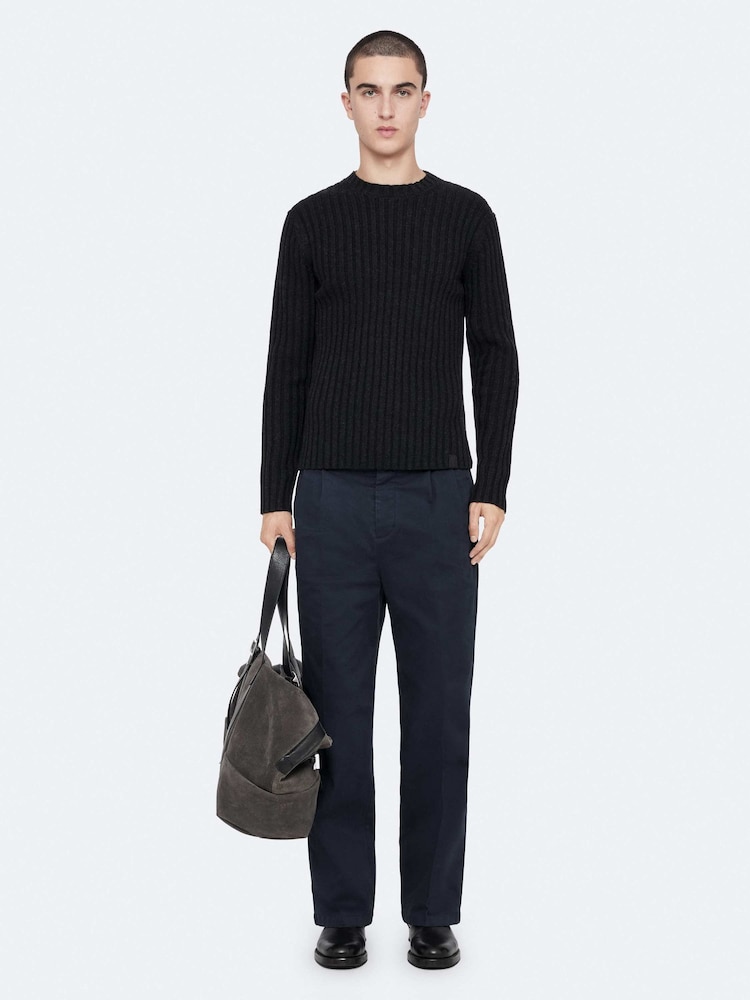 Blå - AllSaints Aston brede Chino-bukser - Bilde 1 av 8