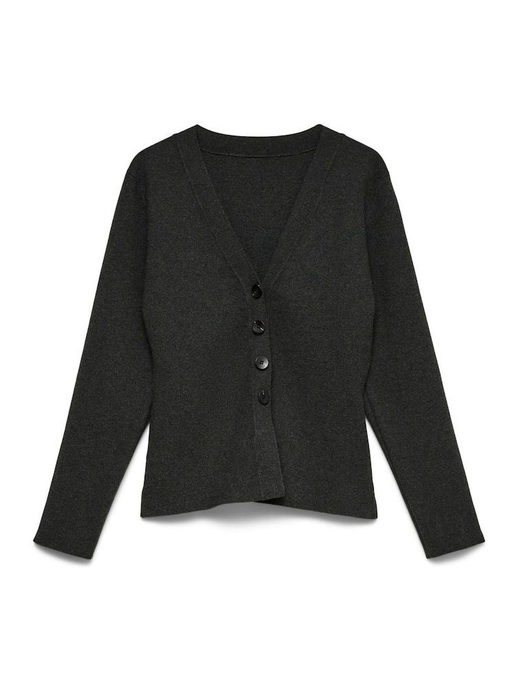 VERO MODA Long Sleeve Cinched Waist V-Neck Cardigan - Bilde 1 av 1
