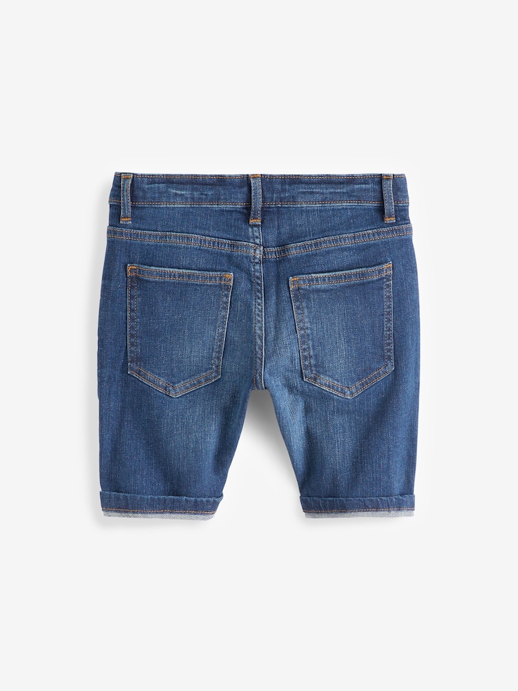 Black/Blue 2 Pack Denim Shorts (3-16yrs) - Image 2 of 3