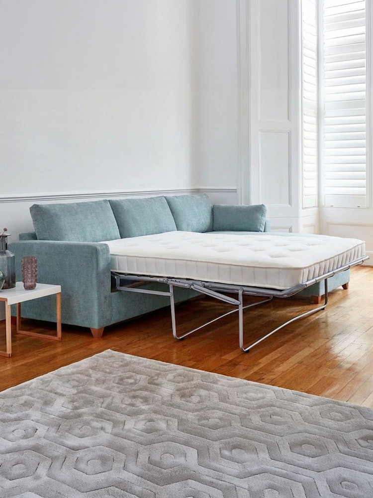 Willow & Hall Nordic Blue Ashwell Sofa Bed - Image 4 of 4 Willow & Hall Nordic Blue Ashwell Sofa Bed - Image 4 of 4