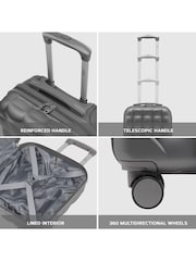Flight Knight 45x36x20cm EasyJet Underseat 8 Wheel ABS Hard Case Cabin Carry On Hand Luggage - Image 3 of 7