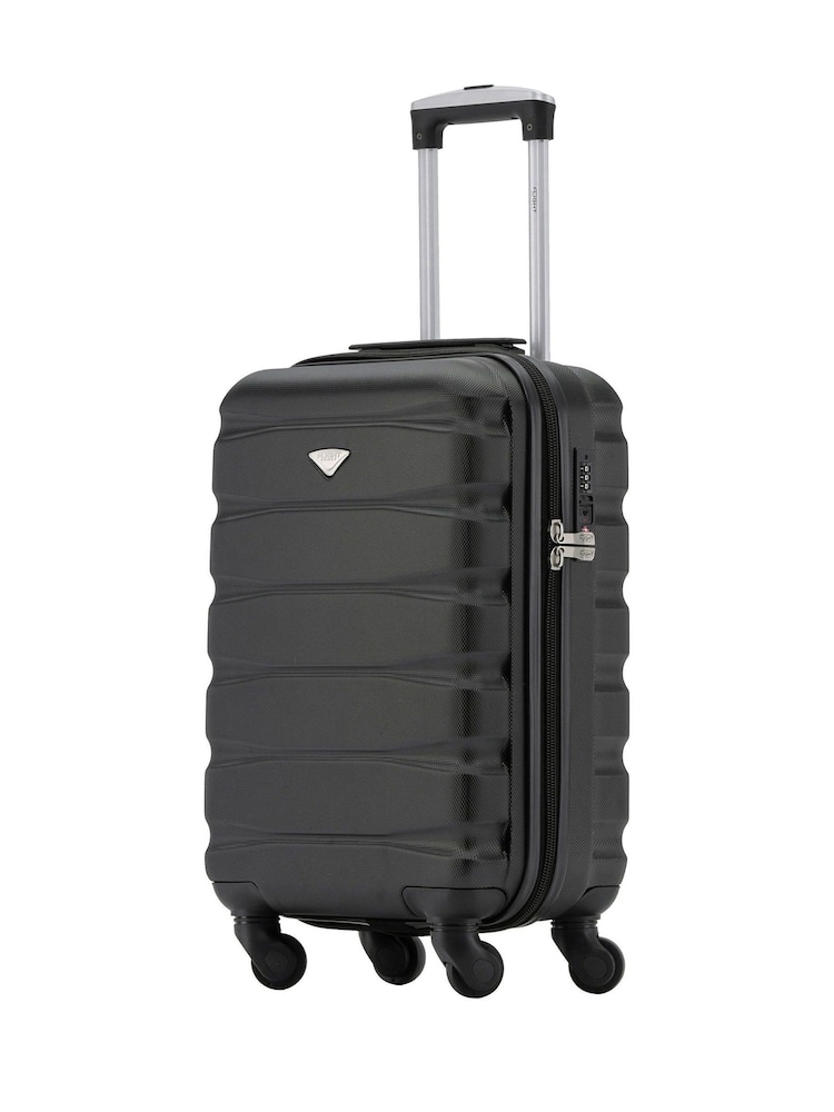 Flight Knight 55x35x20cm 4 Wheel ABS Hard Case Cabin Carry On Hand Luggage - Image 1 of 7