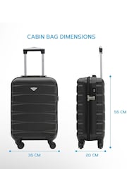 Flight Knight 55x35x20cm 4 Wheel ABS Hard Case Cabin Carry On Hand Luggage - Image 2 of 7