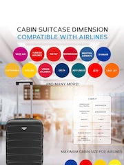 Flight Knight 55x35x20cm 4 Wheel ABS Hard Case Cabin Carry On Hand Luggage - Image 6 of 7