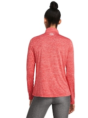 Under Armour Red Tech Twist 1/2 Zip Top - Image 2 of 5
