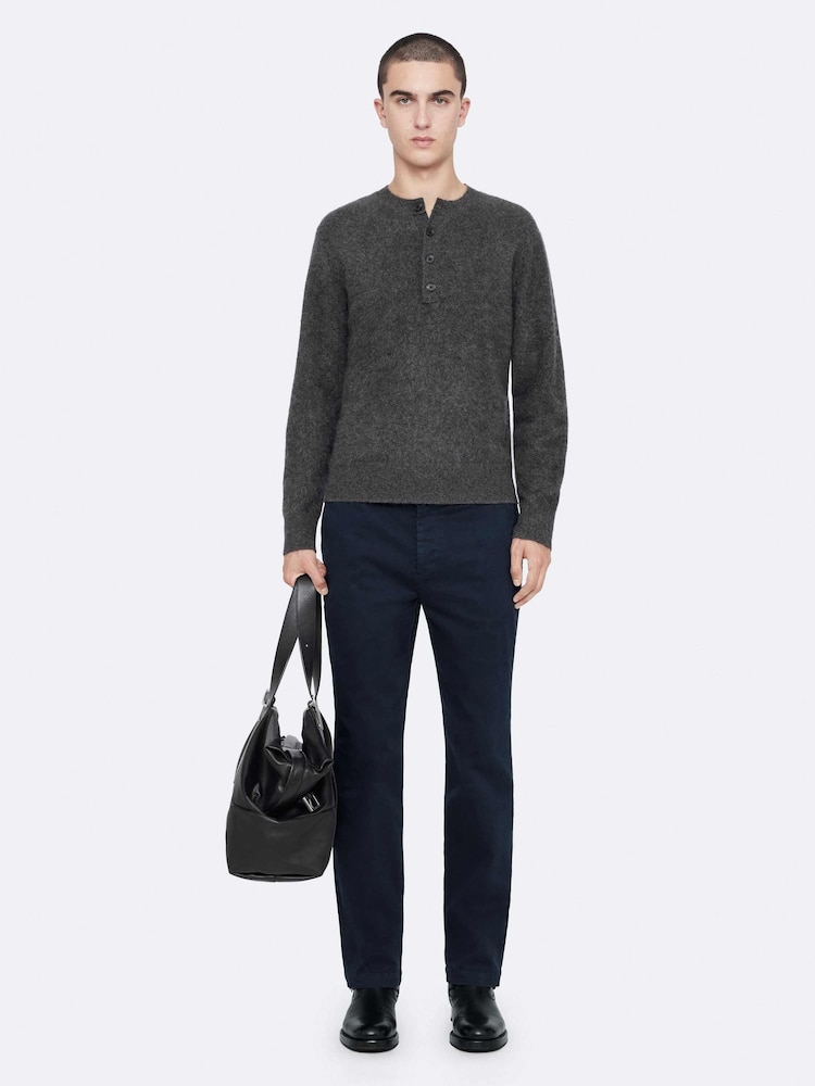 AllSaints Blue Tower Straight Chino Trousers - Image 1 of 8