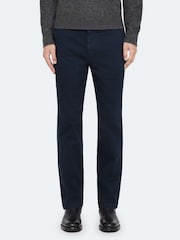 AllSaints Blue Tower Straight Chino Trousers - Image 2 of 8