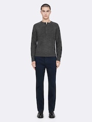 AllSaints Blue Tower Straight Chino Trousers - Image 3 of 8