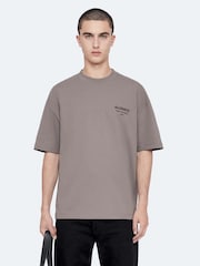 AllSaints Grey Xander Short Sleeve Crew Neck T-Shirt - Image 1 of 8