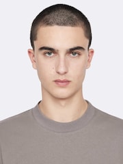 AllSaints Grey Xander Short Sleeve Crew Neck T-Shirt - Image 6 of 8