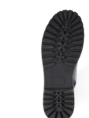 Lunar Blue Regan Croc Effect Ankle Boots - Image 7 of 8