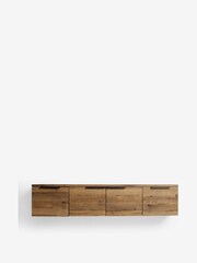 Dark Bronx Oak Effect Wall Mounted TV Unit - Image 4 of 9