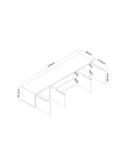 Dark Bronx Oak Effect Wall Mounted TV Unit - Image 5 of 9