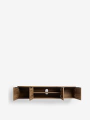 Dark Bronx Oak Effect Wall Mounted TV Unit - Image 6 of 9