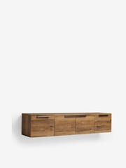 Dark Bronx Oak Effect Wall Mounted TV Unit - Image 7 of 9