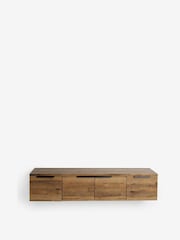 Dark Bronx Oak Effect Wall Mounted TV Unit - Image 8 of 9