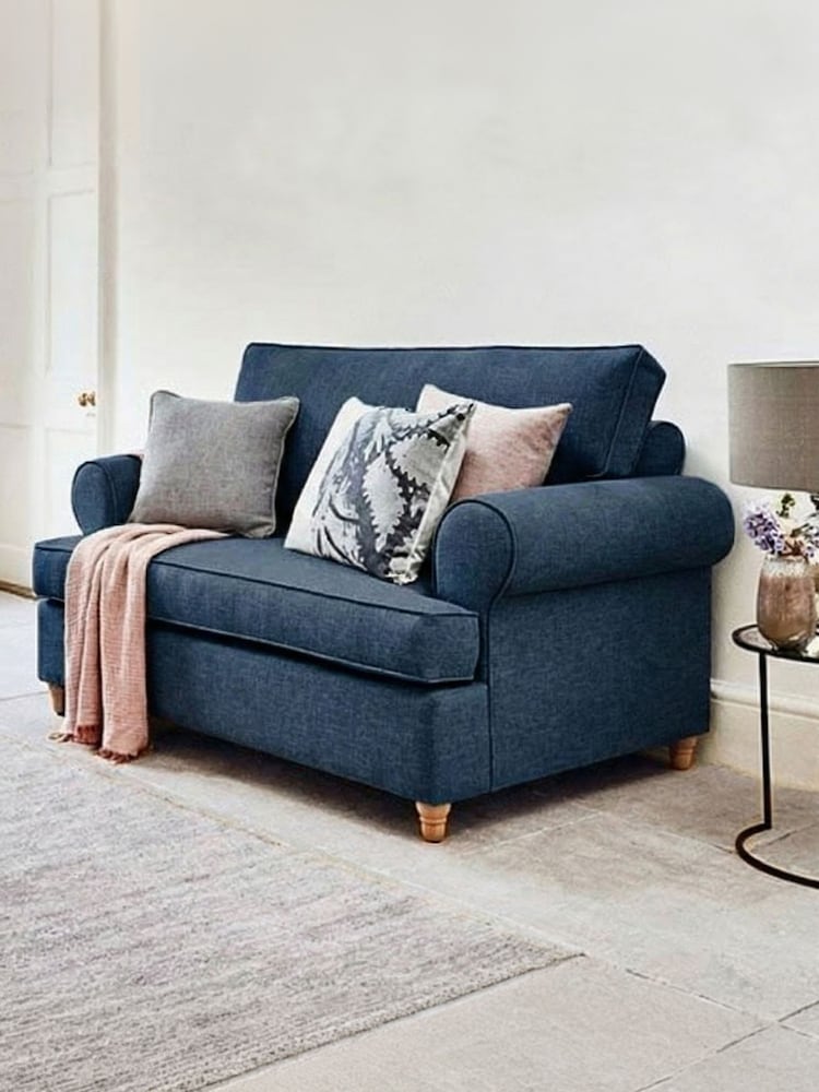 Willow & Hall Prussian Blue Buttermere Sofa Bed - Image 1 of 5
