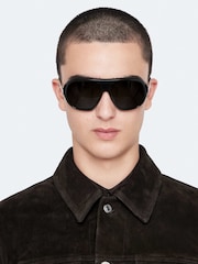 AllSaints Black Chaiyo Suede Trucker Jackets - Image 2 of 8