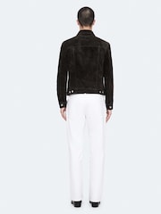 AllSaints Black Chaiyo Suede Trucker Jackets - Image 6 of 8