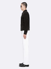 AllSaints Black Chaiyo Suede Trucker Jackets - Image 7 of 8