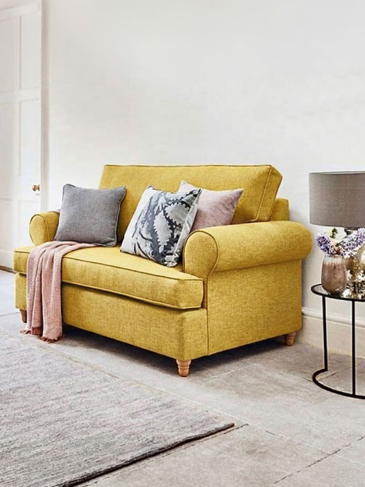 Willow & Hall Marigold Yellow Buttermere Sofa Bed - Image 1 of 5 Willow & Hall Marigold Yellow Buttermere Sofa Bed - Image 1 of 5