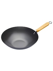 Black Wooden Handled 30cm Non Stick Wok - Image 2 of 2