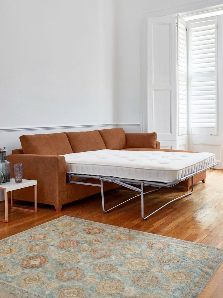 Willow & Hall Ember Orange Ashwell Sofa Bed - Image 5 of 5 Willow & Hall Ember Orange Ashwell Sofa Bed - Image 5 of 5