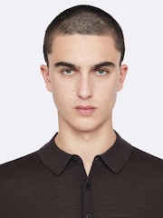 AllSaints Purple Mode Wool Long Sleeve Polo Neck Jumper - Image 2 of 8