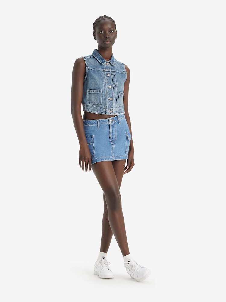 Levi's® No Regrets Mini Cargo Skirt - Image 1 of 5 Levi's® No Regrets Mini Cargo Skirt - Image 1 of 5