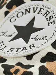 Converse Leopard Chuck Taylor All Star Lift Trainers - Image 7 of 9