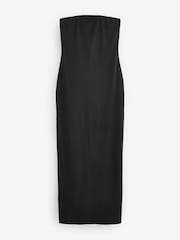 Black Basic Bandeau Maxi Dress - Image 5 of 6