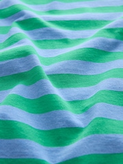 Blue/Green The Everyday Crew Neck Cotton Rich Short Sleeve T-Shirt - Image 7 of 7