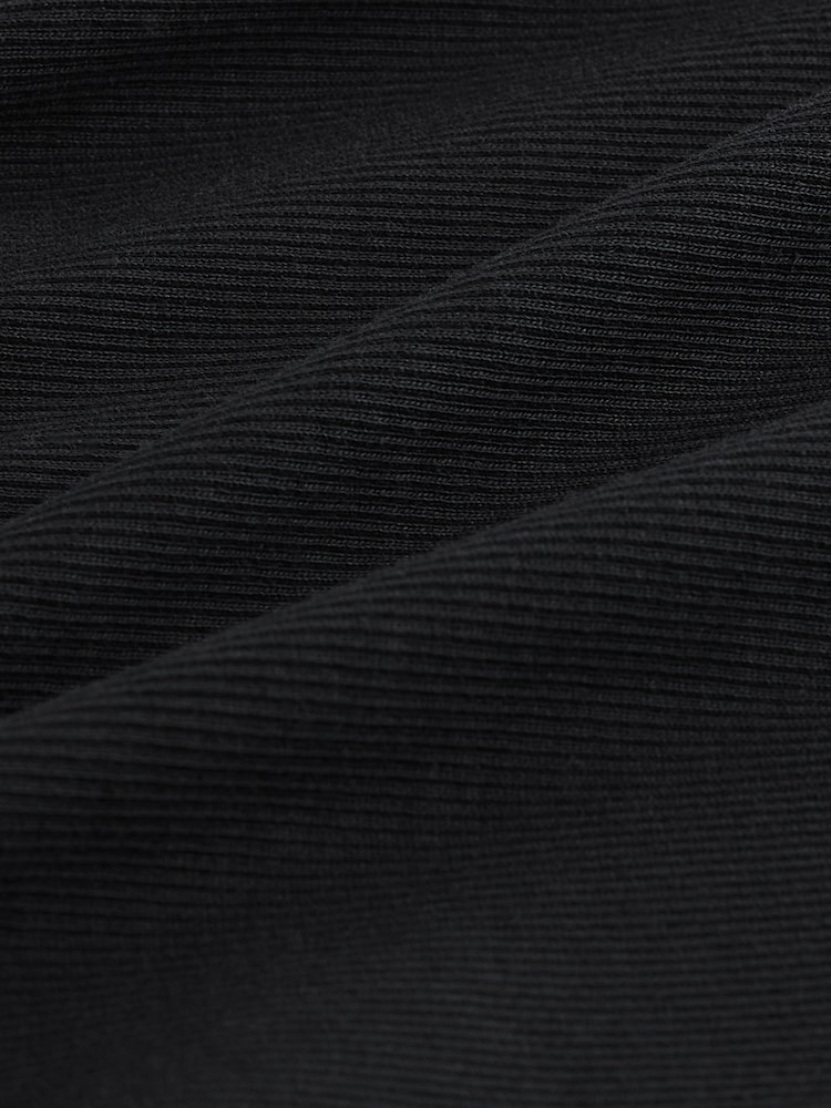 Black Strappy Ribbed Maxi Dress - Image 5 of 5