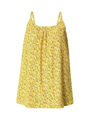 Yours Curve Yellow Ditsy Floral Swing Vest - Image 5 of 5
