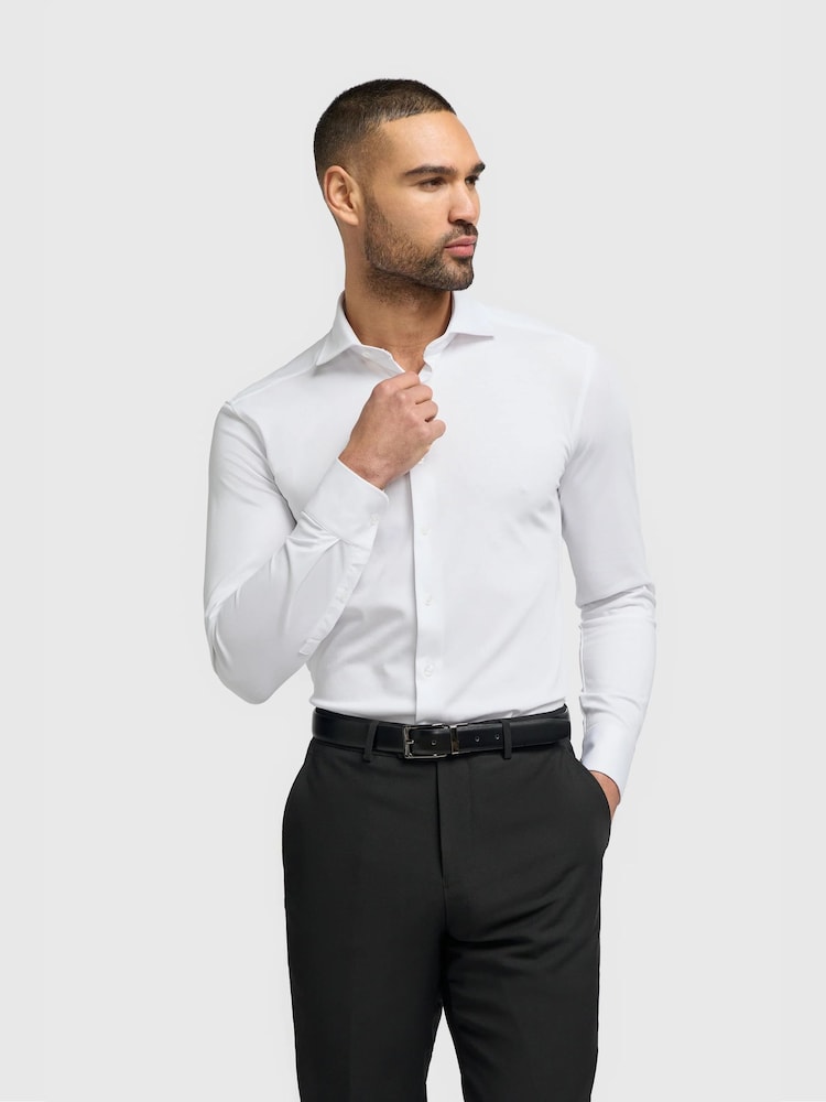 Cavani White Stripe Ashley Shirt - Image 1 of 2 Cavani White Stripe Ashley Shirt - Image 1 of 2