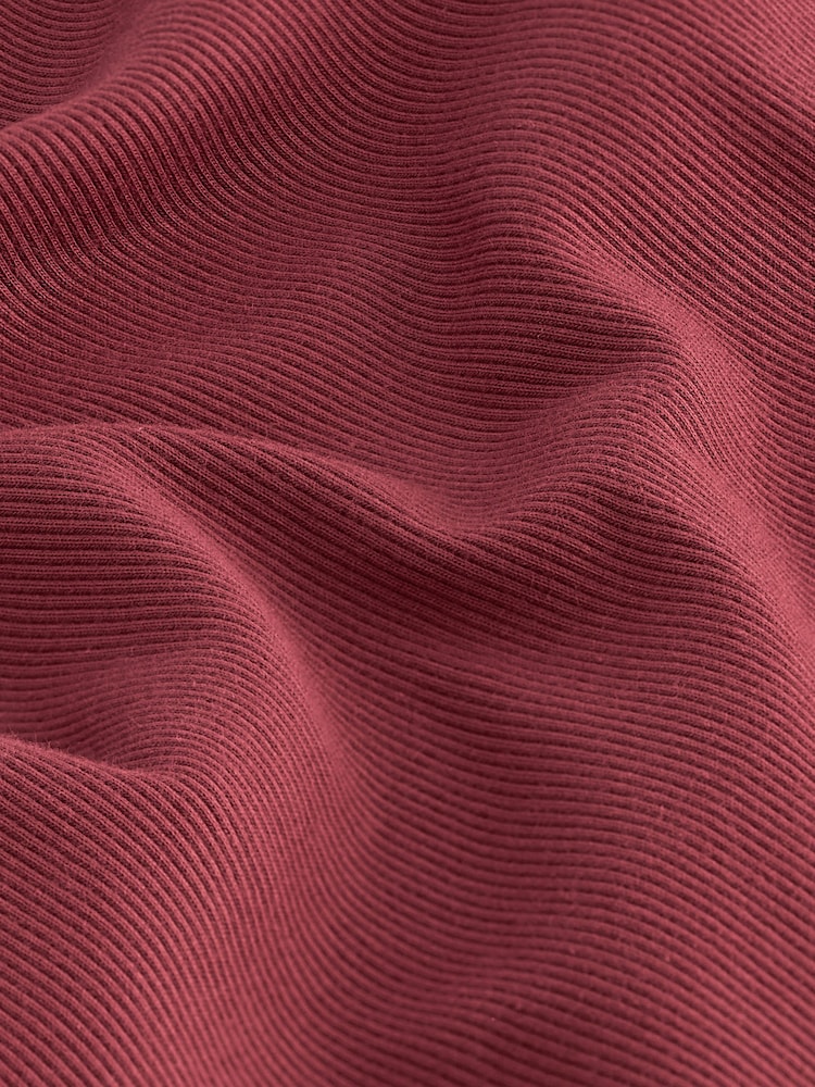 Red Ribbed Bandeau Boobtube - Image 5 of 5