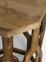 Natural Inder Mango Wood Side Table - Image 2 of 6