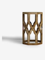 Natural Inder Mango Wood Side Table - Image 4 of 6