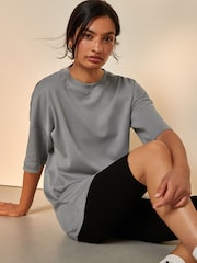 Blau/Buttermilch/Neutral - Oversized 100% Cotton T-Shirts 3 Pack - Bild 2 von 8