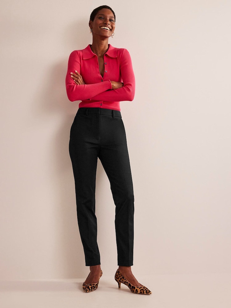 Boden Black Highgate Bi-Stretch Trousers - Image 3 of 5