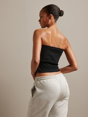 Black Ribbed Bandeau Boobtube - Image 3 of 7